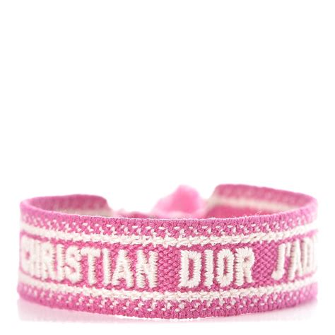 christian dior braccialetto woven|Dior pastel pink bracelet.